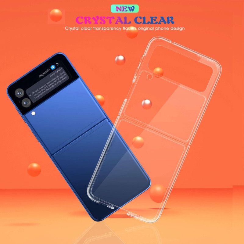 Flipové Puzdro Samsung Galaxy Z Flip 4 Kožené Puzdro Crystal