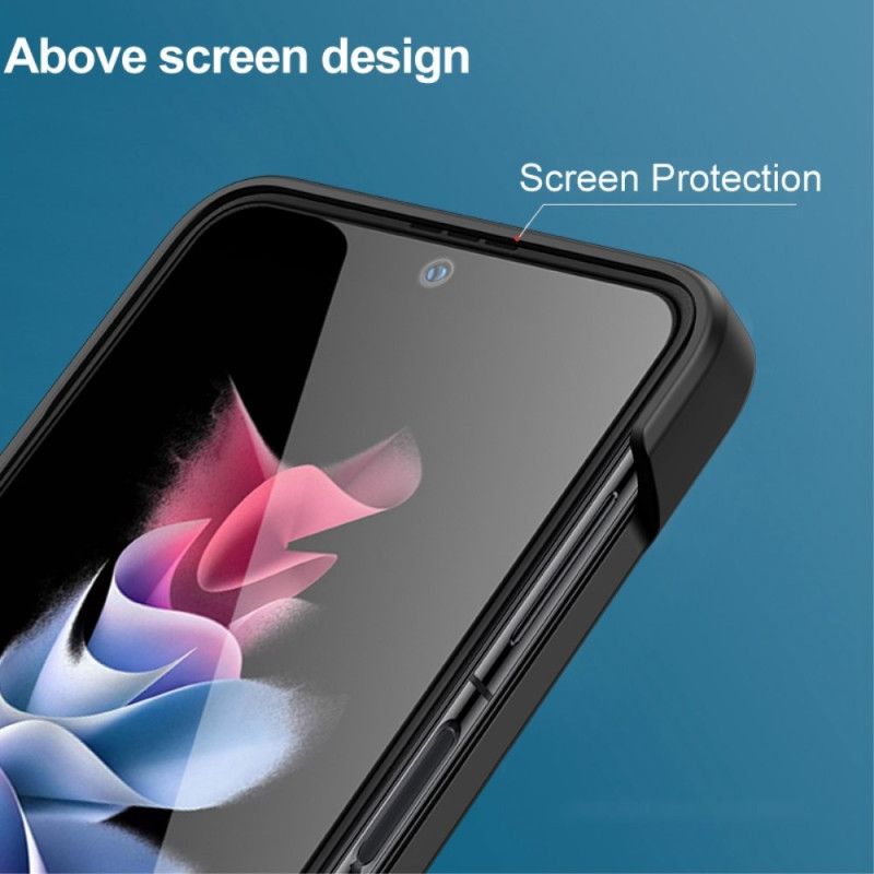 Flipové Puzdro Samsung Galaxy Z Flip 4 Kožené Puzdro Dizajn Kufra