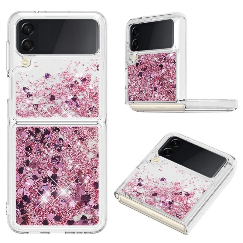 Flipové Puzdro Samsung Galaxy Z Flip 4 Kožené Puzdro Farebné Flitre