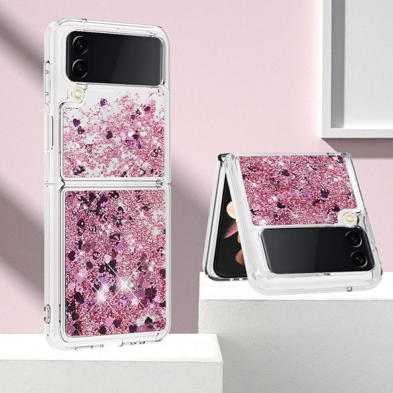 Flipové Puzdro Samsung Galaxy Z Flip 4 Kožené Puzdro Farebné Flitre