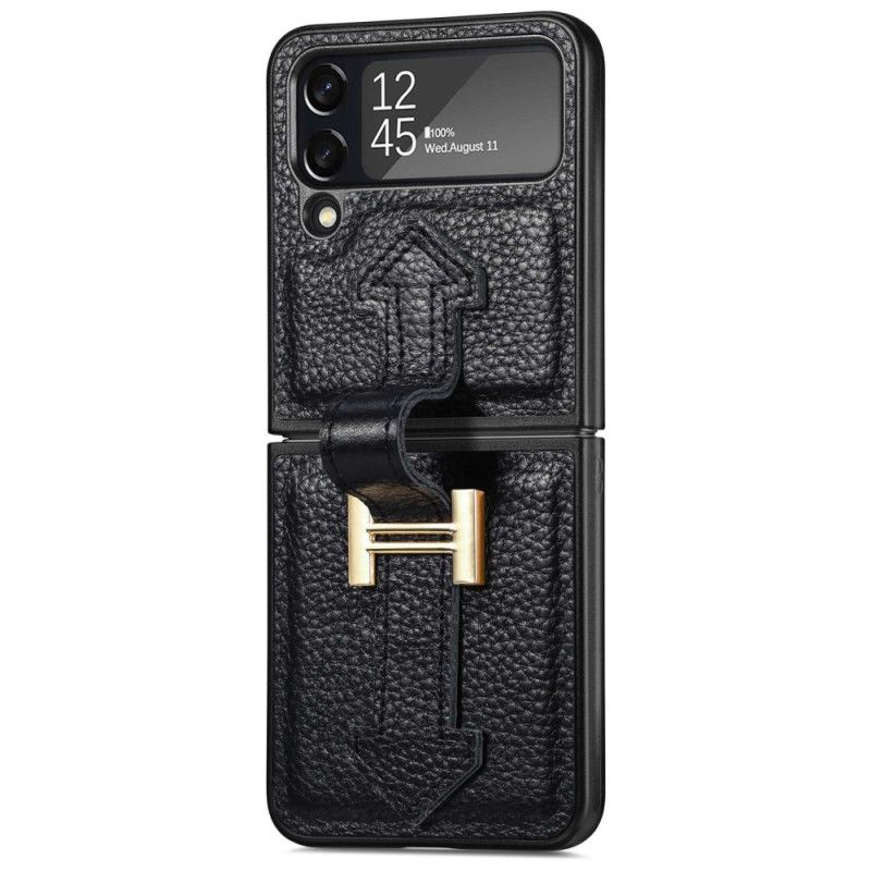 Flipové Puzdro Samsung Galaxy Z Flip 4 Kožené Puzdro Koža A Kúzla
