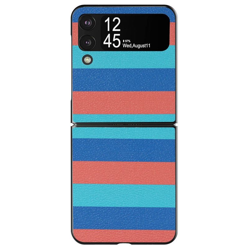 Flipové Puzdro Samsung Galaxy Z Flip 4 Kožené Puzdro Línie Z Umelej Kože