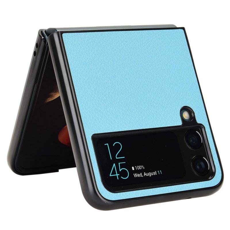 Flipové Puzdro Samsung Galaxy Z Flip 4 Kožené Puzdro Textúra Kože Litchi