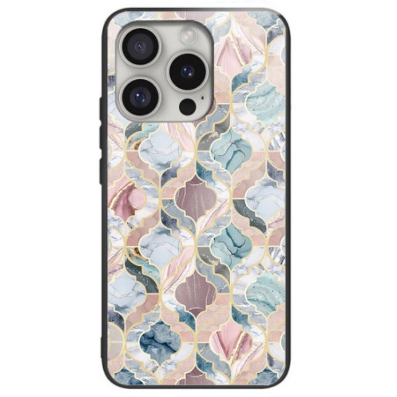 Kryt iPhone 16 Pro Max Vytlačený Vzor Z Tvrdeného Skla