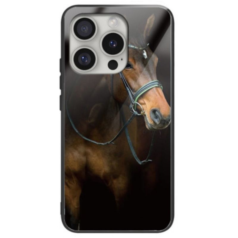 Kryt Na iPhone 16 Pro Max Tvrdené Sklo S Potlačou Koňa