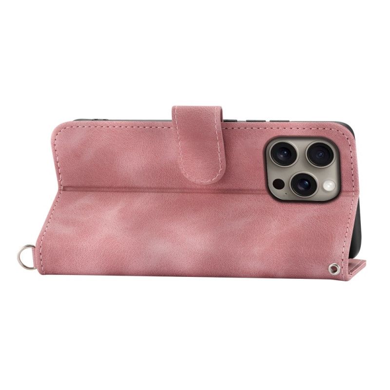 Puzdro iPhone 16 Pro Max Floralie S Popruhom A Popruhom Cez Rameno