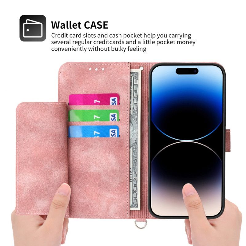 Puzdro iPhone 16 Pro Max Floralie S Popruhom A Popruhom Cez Rameno