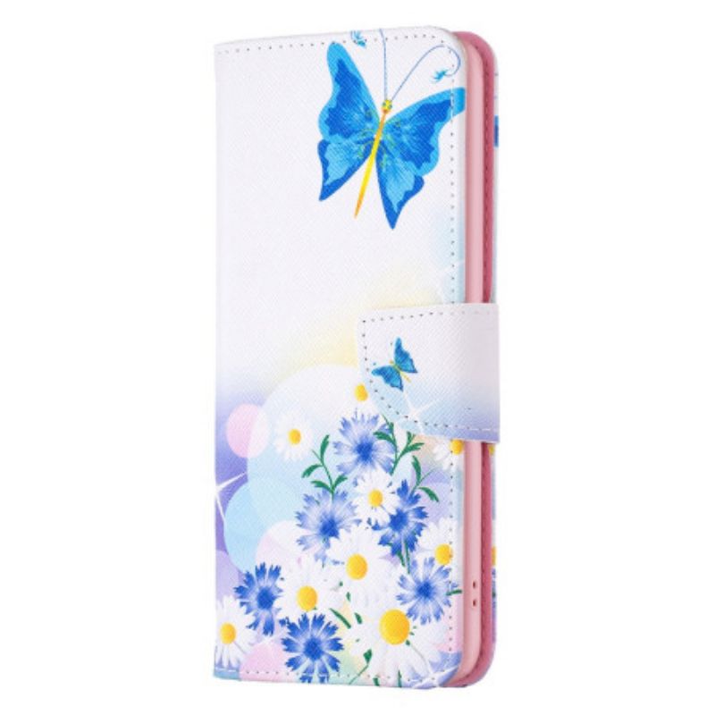 Puzdro Na iPhone 16 Pro Max Motýľ A Kvety