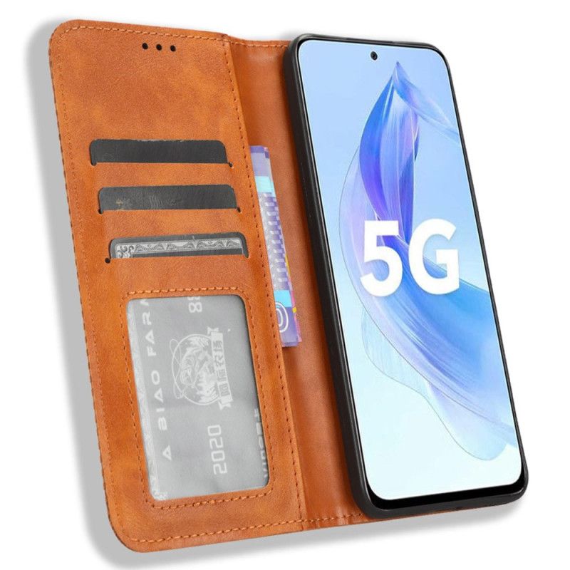 Flipové Puzdro Honor 90 Lite Kožené Puzdro Retro