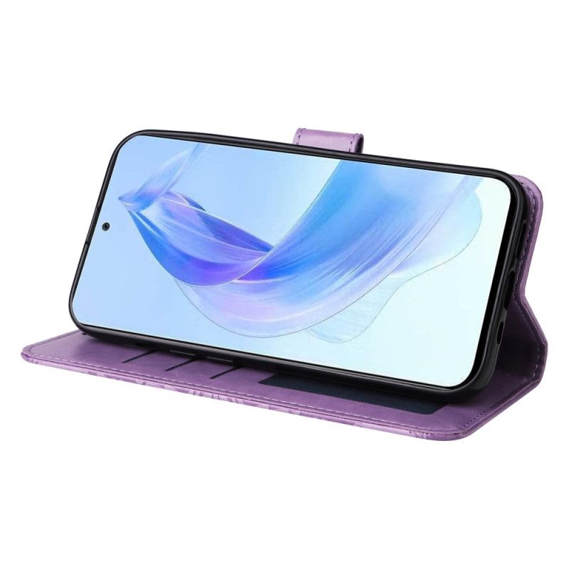Kožené Puzdro Honor 90 Lite Mandala S Remienkom