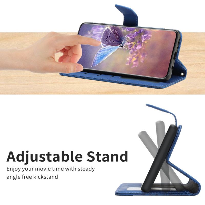 Kožené Puzdro Honor 90 Lite Motýle Na Šnúrke
