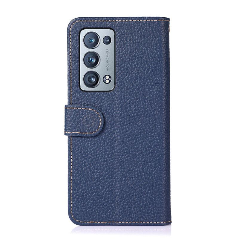Flipové Puzdro Oppo Reno 6 Pro 5G Khazneh Liči Koža