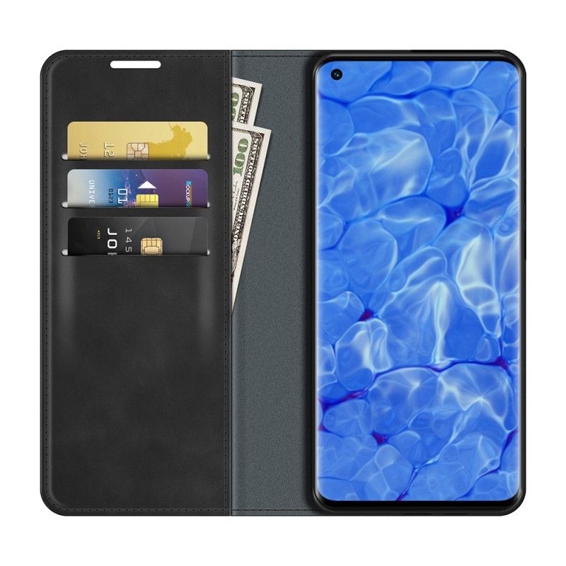 Flipové Puzdro Oppo Reno 6 Pro 5G Kožené Puzdro Jemnosť Pokožky Na Dotyk