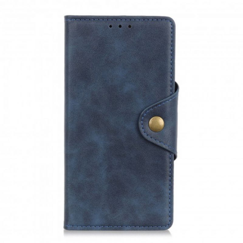 Kožené Puzdro Xiaomi Redmi Note 10 5G Gombík Z Umelej Kože