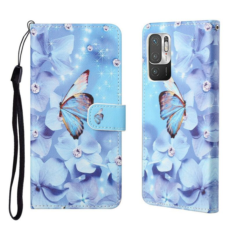 Kožené Puzdro Xiaomi Redmi Note 10 5G Tangá Butterflies