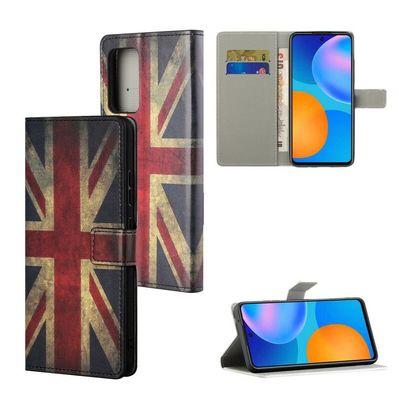 Kožené Puzdro Xiaomi Redmi Note 10 5G Vlajka Anglicka