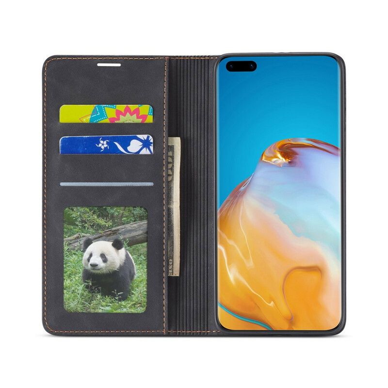 Flipové Puzdro Huawei P40 Pro Kožené Puzdro Kožený Efekt Forwenw