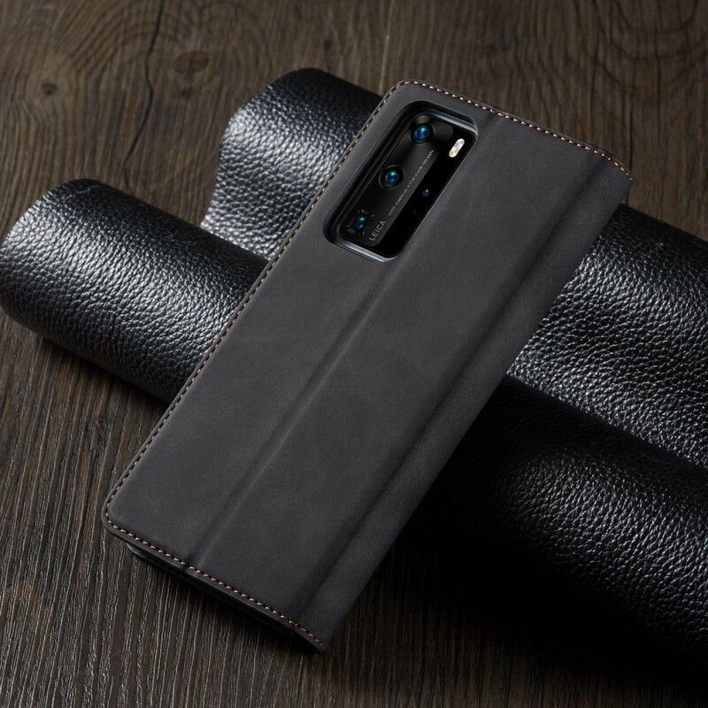 Flipové Puzdro Huawei P40 Pro Kožené Puzdro Kožený Efekt Forwenw