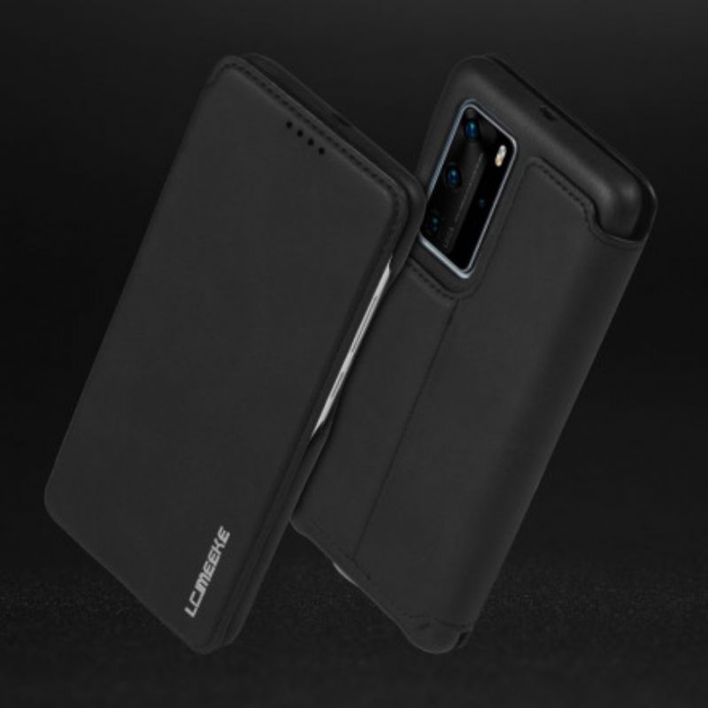 Flipové Puzdro Huawei P40 Pro Kožené Puzdro Kožený Efekt Lc.imeeke