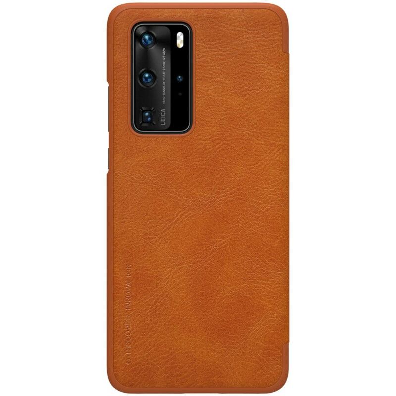 Flipové Puzdro Huawei P40 Pro Kožené Puzdro Séria Qin Nillkin