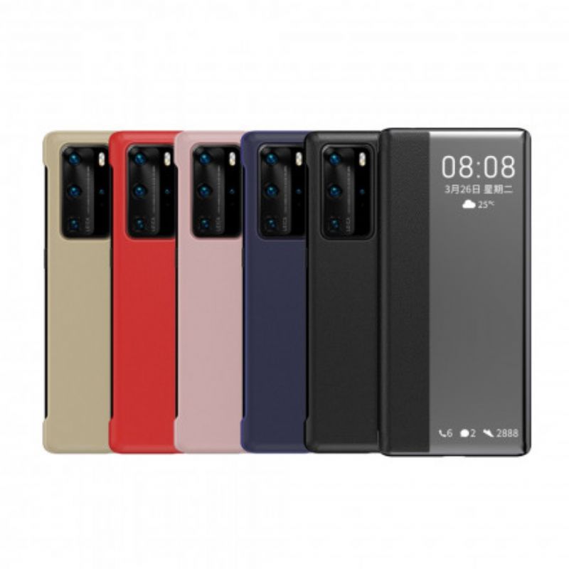 Kryt Huawei P40 Pro Textúrovaná Umelá Koža