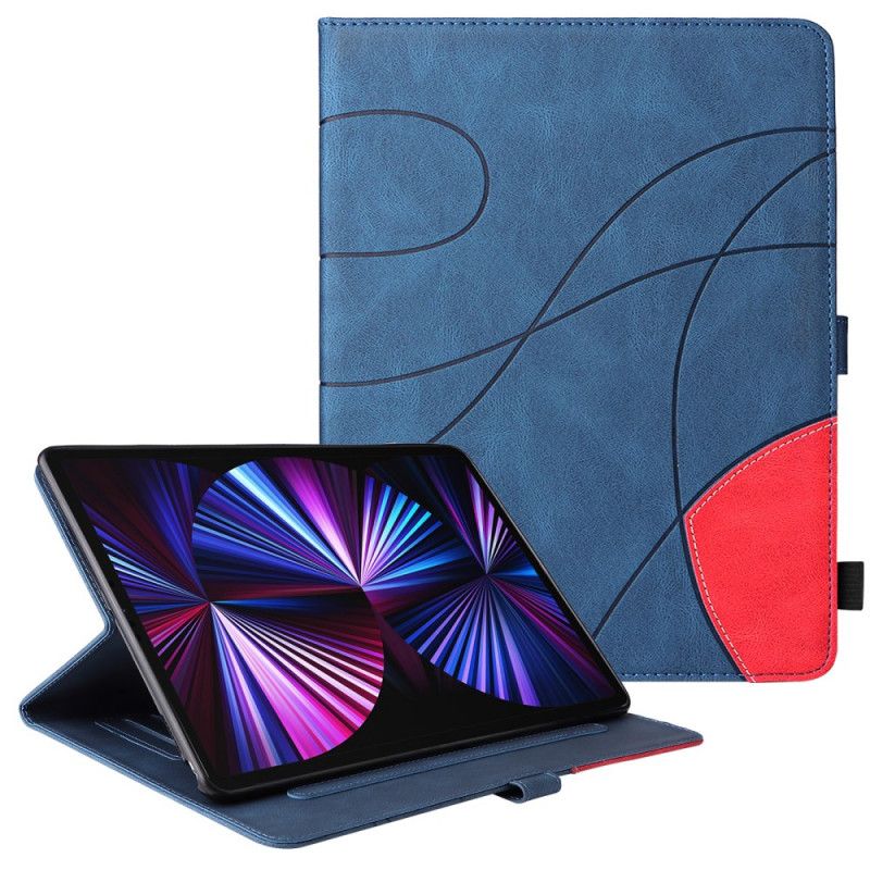 Kožené Puzdro iPad Pro 12.9" (2021) Dvojfarebný Dizajn
