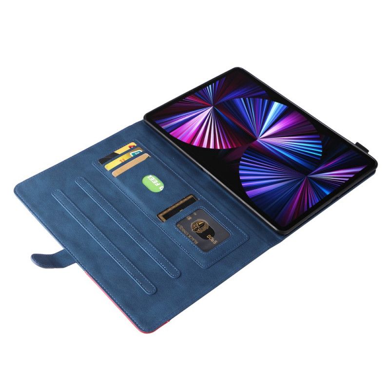 Kožené Puzdro iPad Pro 12.9" (2021) Dvojfarebný Dizajn