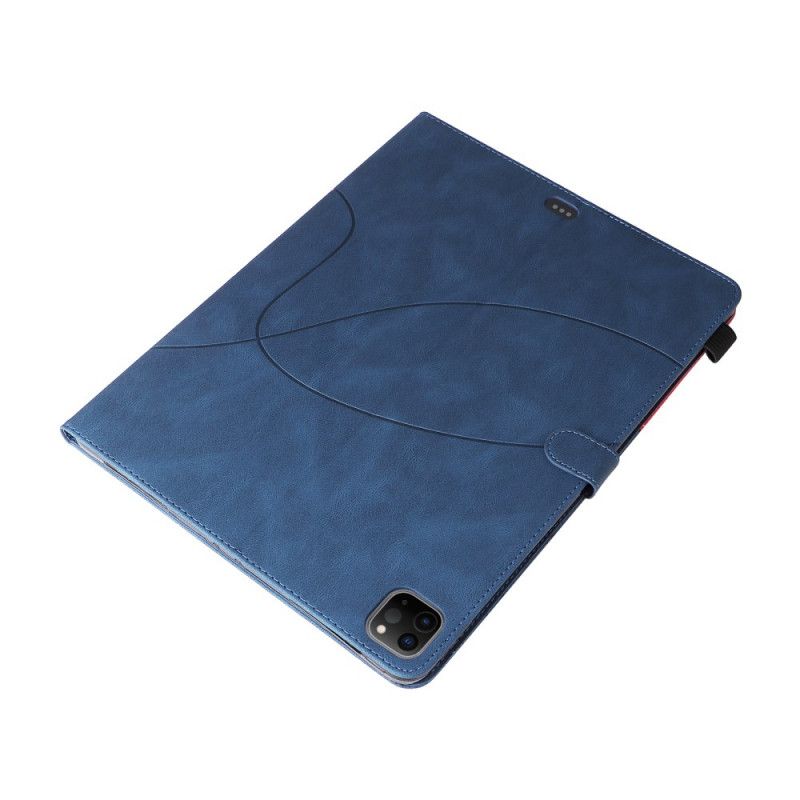 Kožené Puzdro iPad Pro 12.9" (2021) Dvojfarebný Dizajn