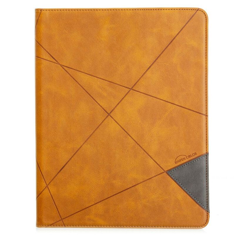 Kožené Puzdro iPad Pro 12.9" (2021) Geometrické Tvary