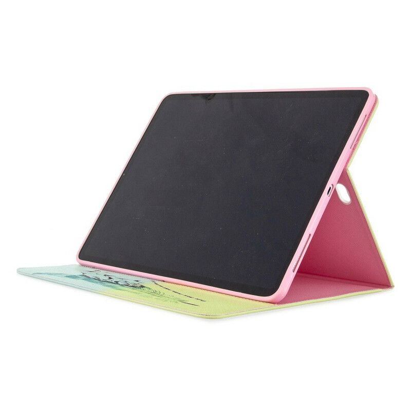 Kožené Puzdro iPad Pro 12.9" (2021) Vzor Potlače Peria