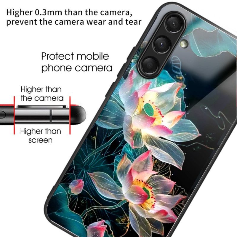 Kryt Samsung Galaxy A16 5g Kryt Na Mobil Kvety Z Tvrdeného Skla
