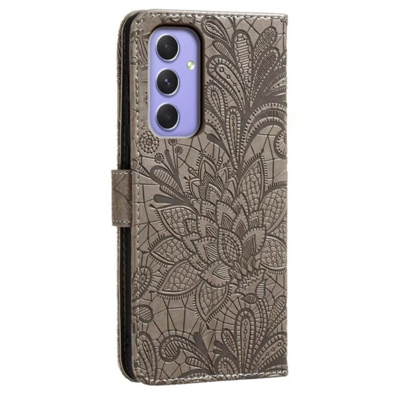 Puzdro Samsung Galaxy A16 5g Kvetinový Vzor A Remienok