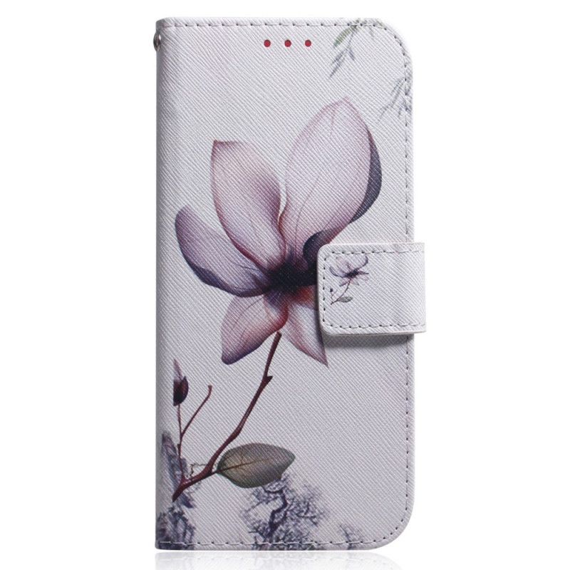 Kožené Puzdro Xiaomi Redmi A1 Kvet Dusty Pink