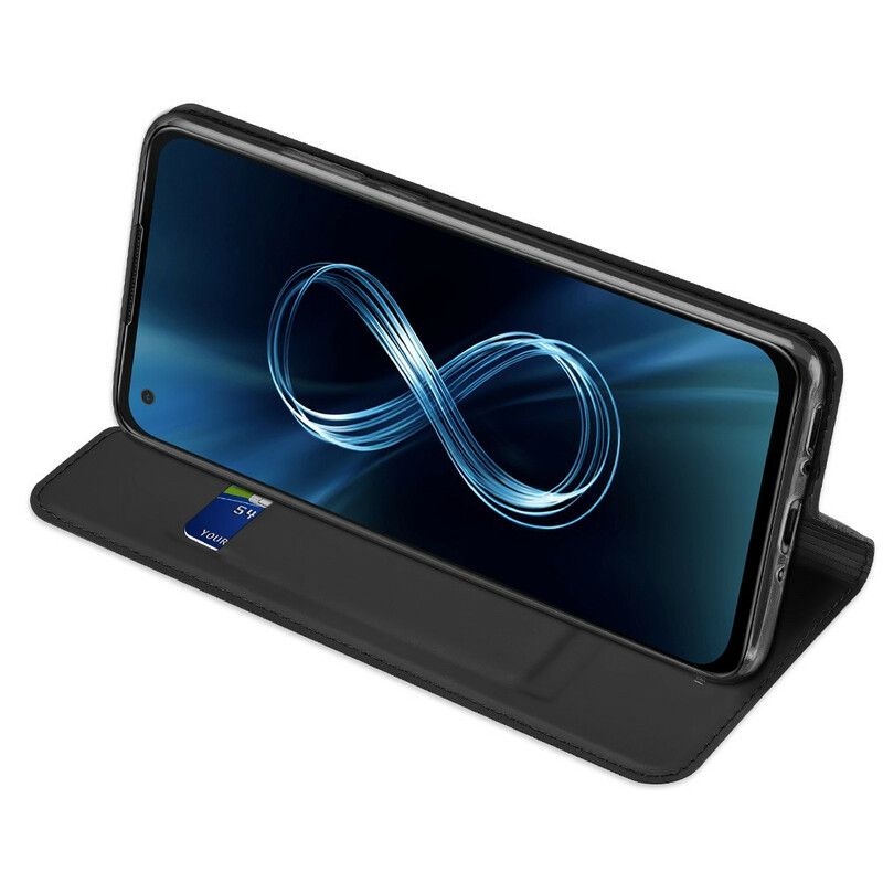 Flipové Puzdro Asus Zenfone 8 Kožené Puzdro Skin Pro Dux Ducis