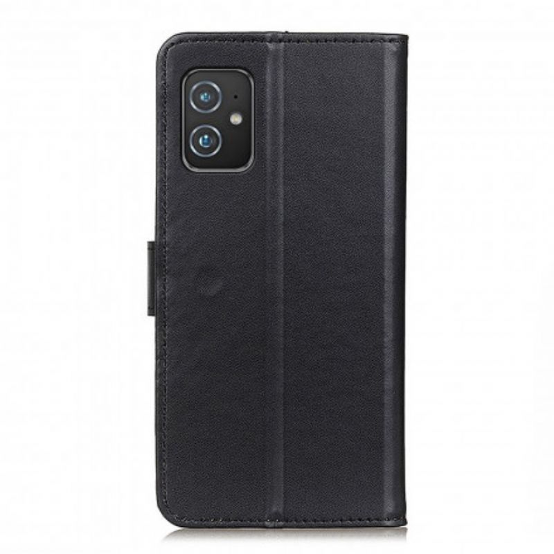 Kožené Puzdro Asus Zenfone 8 Obyčajná Umelá Koža