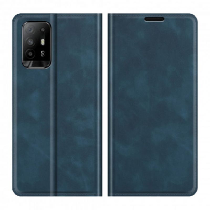Flipové Puzdro Oppo A94 5G Kožené Puzdro Efekt Mäkkej Kože