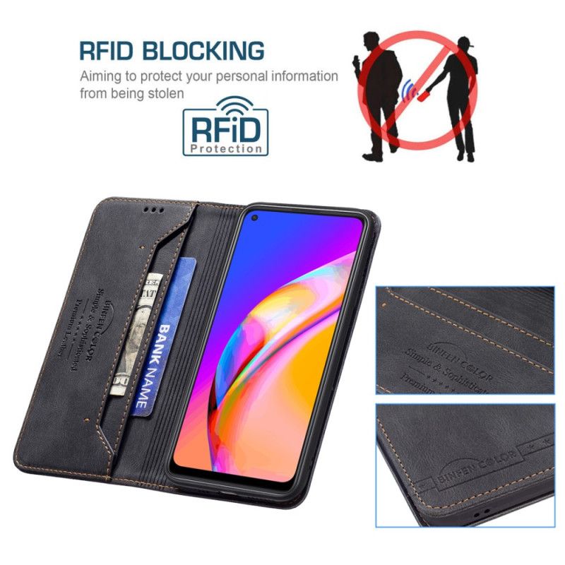 Flipové Puzdro Oppo A94 5G Kožené Puzdro Koženka