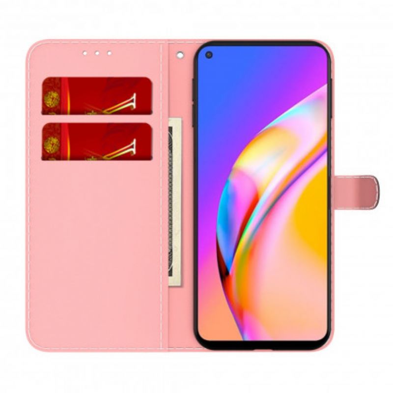 Kožené Puzdro Oppo A94 5G Akvarel
