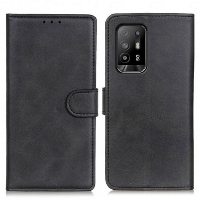 Kožené Puzdro Oppo A94 5G Efekt Retro Matnej Kože