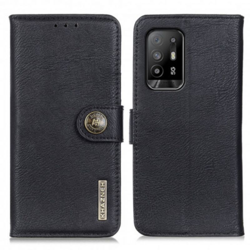Kožené Puzdro Oppo A94 5G Imitácia Kože Khazneh