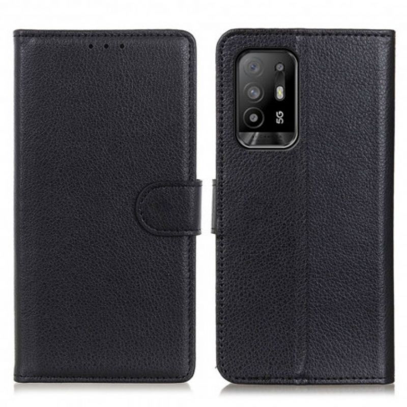 Kožené Puzdro Oppo A94 5G Umelá Koža Liči