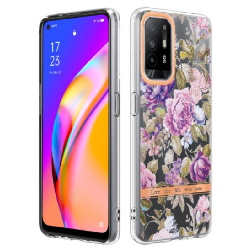 Kryt Oppo A94 5G Kvety Begónie