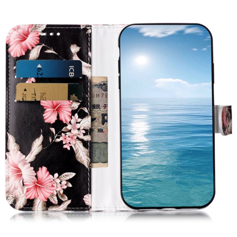 Kožené Puzdro Samsung Galaxy S24 Fe Kryt Na Mobil Rododendron