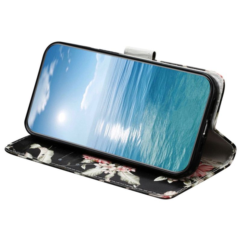 Kožené Puzdro Samsung Galaxy S24 Fe Kryt Na Mobil Rododendron