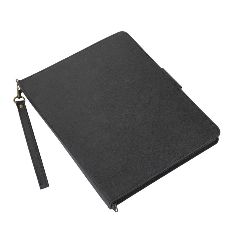 Kožené Puzdro iPad Pro 12.9" (2022) Rfid Ramenný Popruh S Koženým Efektom
