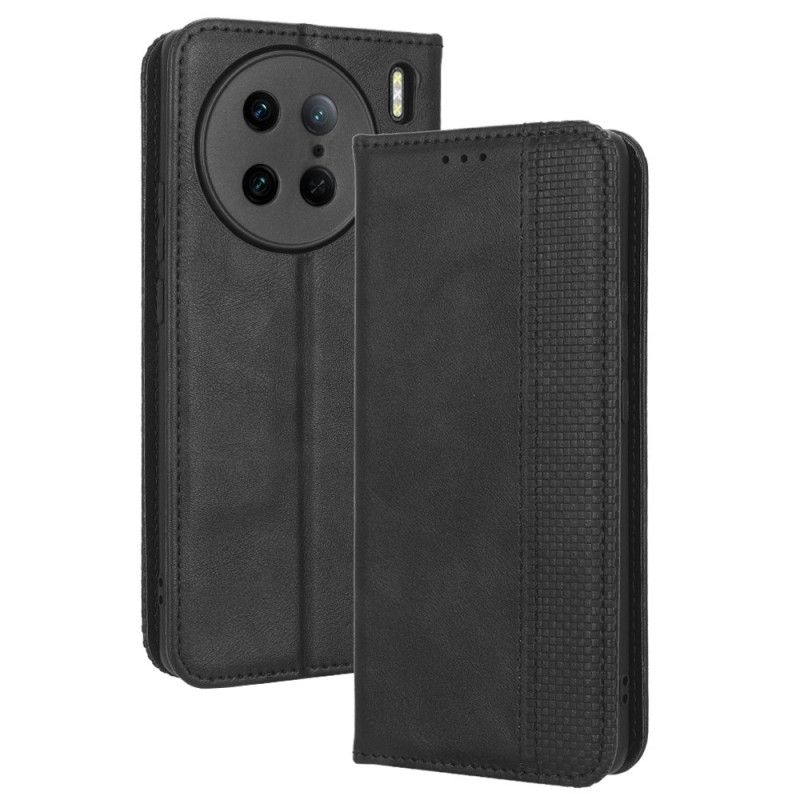 Flipové Puzdro Vivo X90 Pro Kožené Puzdro Štylizované