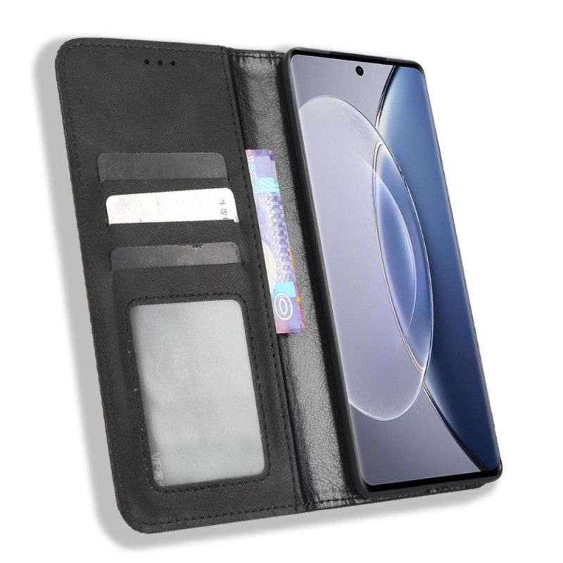 Flipové Puzdro Vivo X90 Pro Kožené Puzdro Štylizované