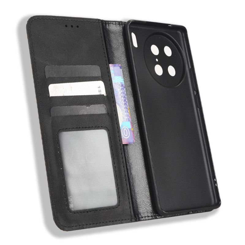 Flipové Puzdro Vivo X90 Pro Kožené Puzdro Štylizované