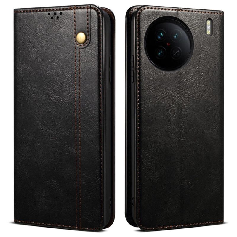 Flipové Puzdro Vivo X90 Pro Kožené Puzdro Vosk