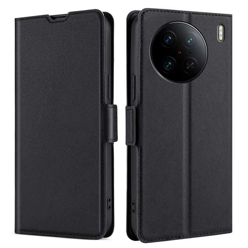 Kožené Puzdro Vivo X90 Pro Finesse Dvojitá Spona